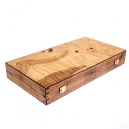 Handmade Olive Wood Backgammon Board Wooden Game Set - Large 2