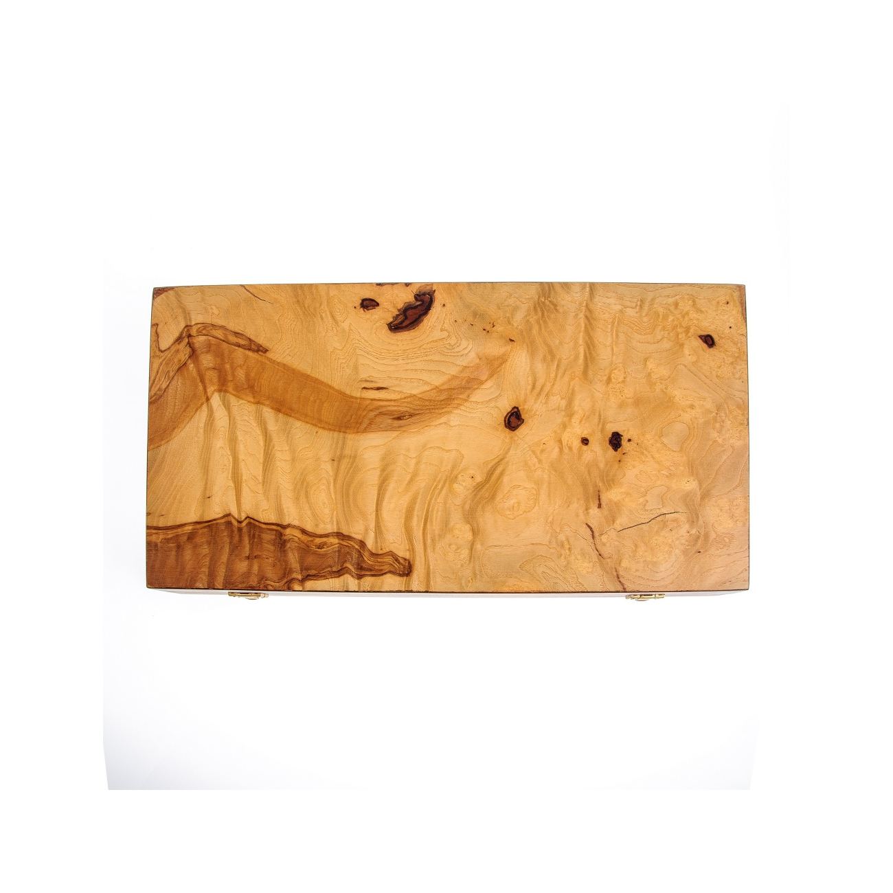 Olive Wood Backgammon Handmade Game Set Medium Size, without Slots