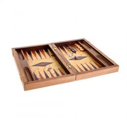 Handmade Olive Wood Backgammon Board Wooden Game Set - Slots Storage Small 3