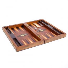 Handmade Rosewood Backgammon Board Classic Deluxe Wooden Game Set Slots Storage Small 3