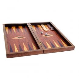 Handmade Wooden Backgammon Board Game Set Lighthouse Picture Exterior - Small 3