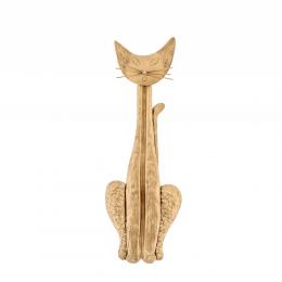 Γάτα – Μεταλλικό Διακοσμητικό Τοίχου, Χρυσό (53cm)