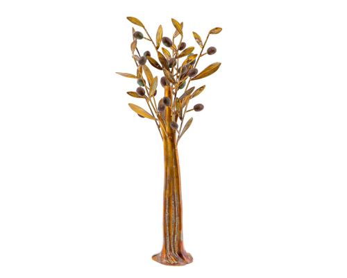 Olive Tree Sculpture - Handmade Bronze & Ceramic - Modern Art Table Decor - 37cm (14.5'')