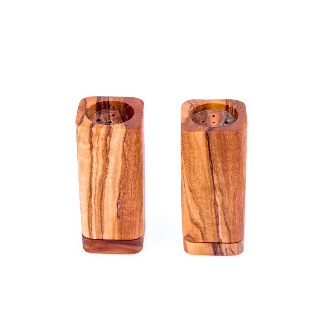Wooden salt outlet & pepper shakers