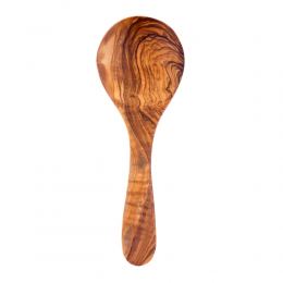 Olive Wood Kitchen Serving Utensils Handmade, Wooden Salad or Fruit Spoon & Fork Set 10' (26cm) 04