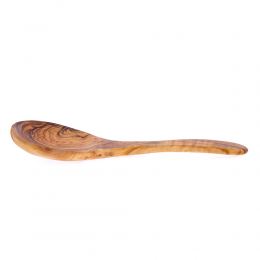 Olive Wood Kitchen Serving Utensils Handmade, Wooden Salad or Fruit Spoon & Fork Set 10' (26cm) 07