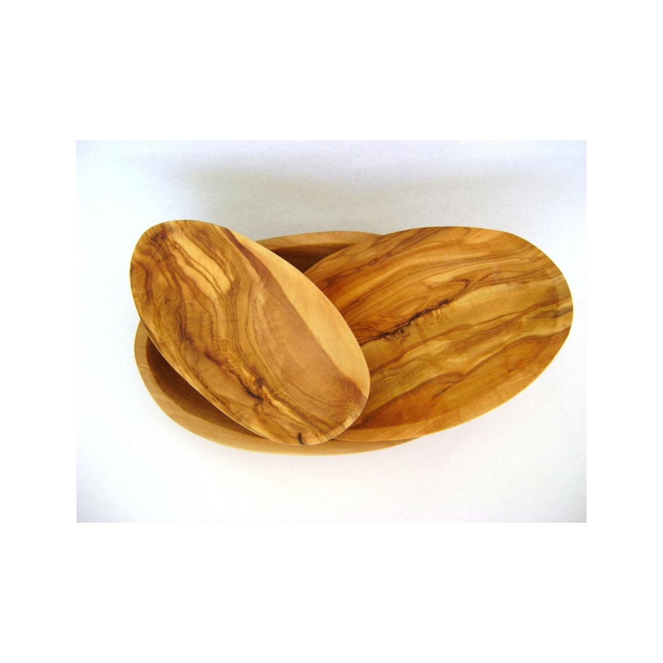 Olive Wood Serving Dishes or Plates Set of 3 - Handmade ...