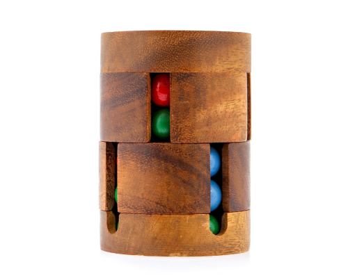 "Twister" Brain Teaser Game - Handmade Wooden Mind Slide Puzzle