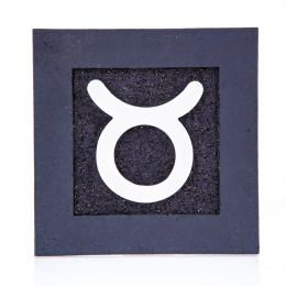 Taurus Horoscope or Star Sign, Handmade Ceramic & Porcelain Wall Decor Ornament, 6x6'' (15x15cm)