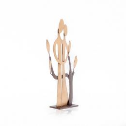 Couple & The Tree of Life - Modern Handmade Metal Sculpture - Large - 40cm (15.7")