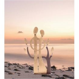 Couple & The Tree of Life - Modern Handmade Metal Sculpture - Large - 40cm (15.7")