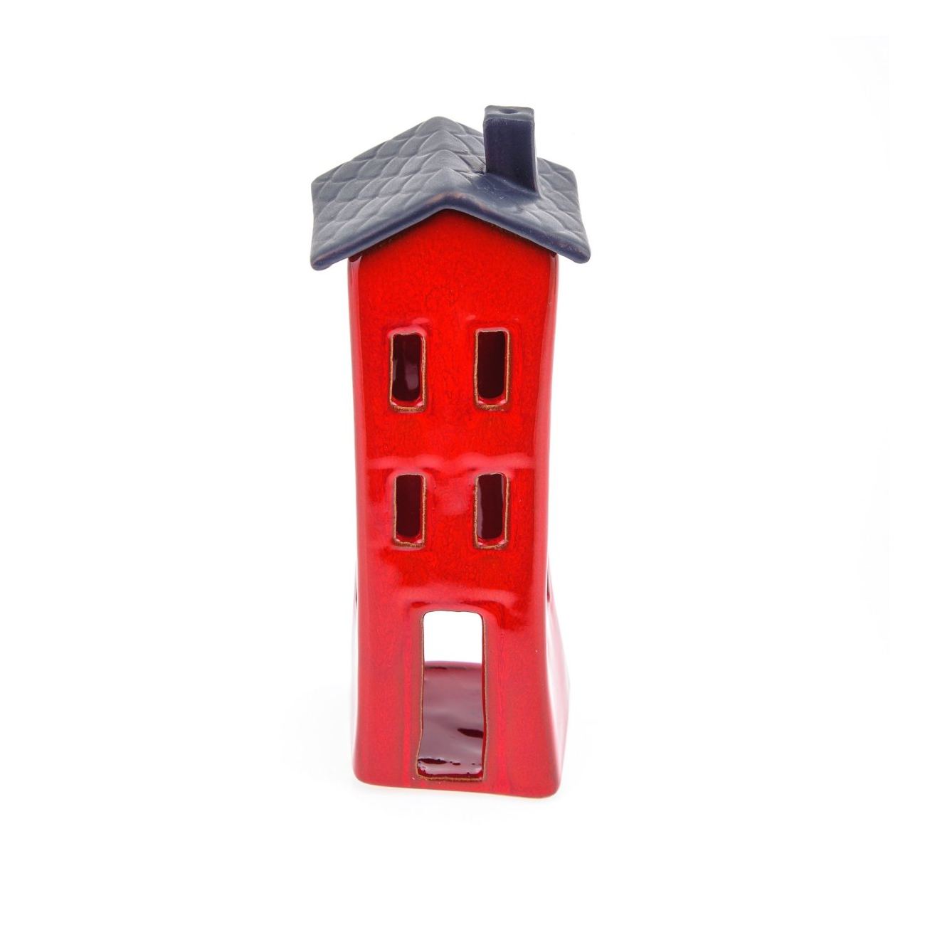 Red Candle Lantern, House Design Modern Handmade Ceramic Large