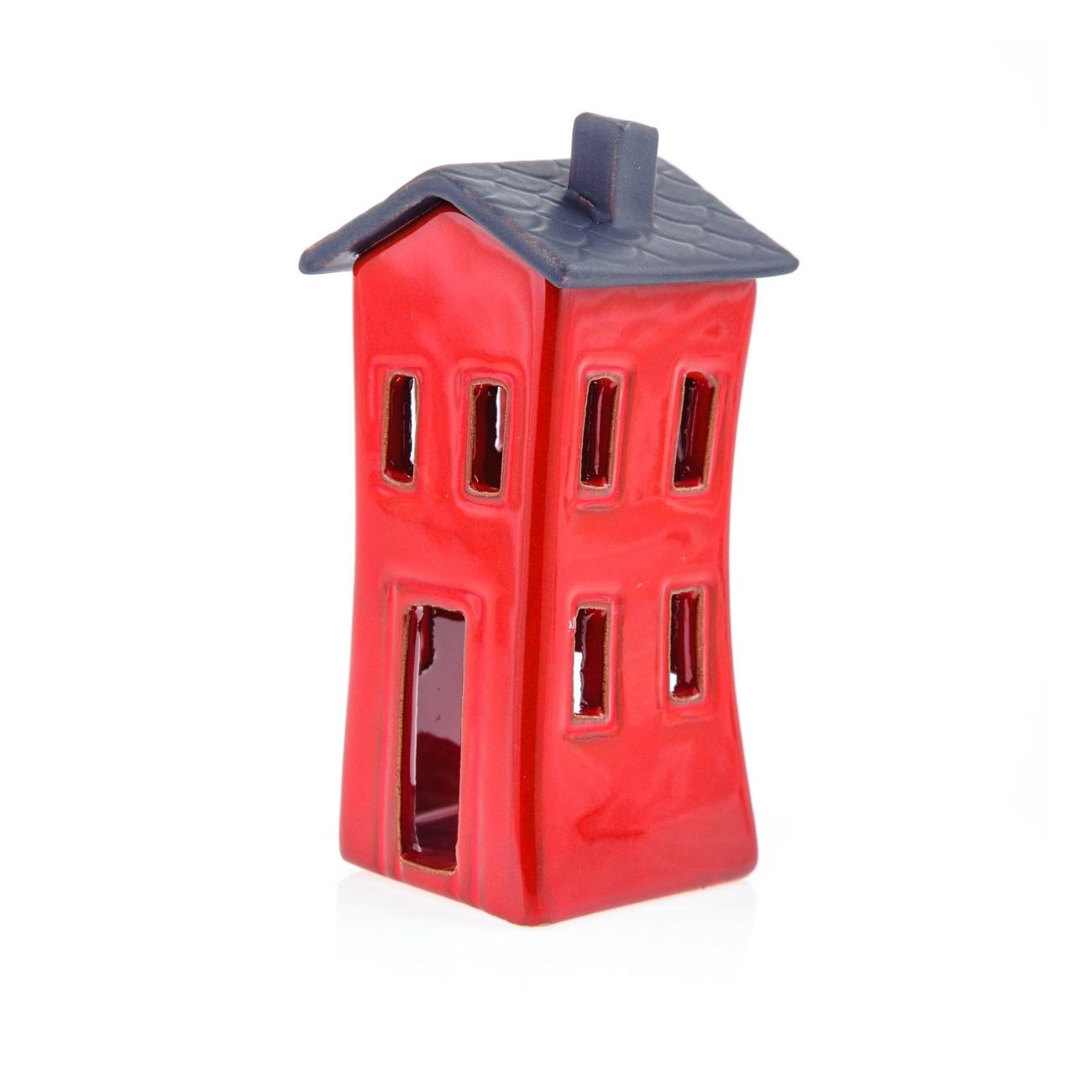 Red Candle Lantern House Design Modern Handmade Ceramic Small