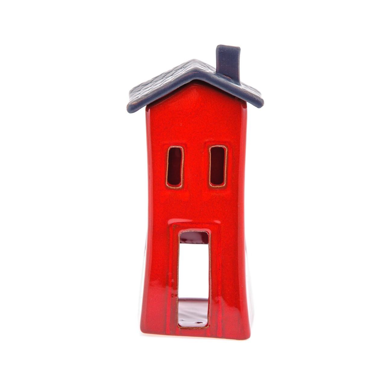 Red Candle Lantern, House Design Modern Handmade Ceramic Small