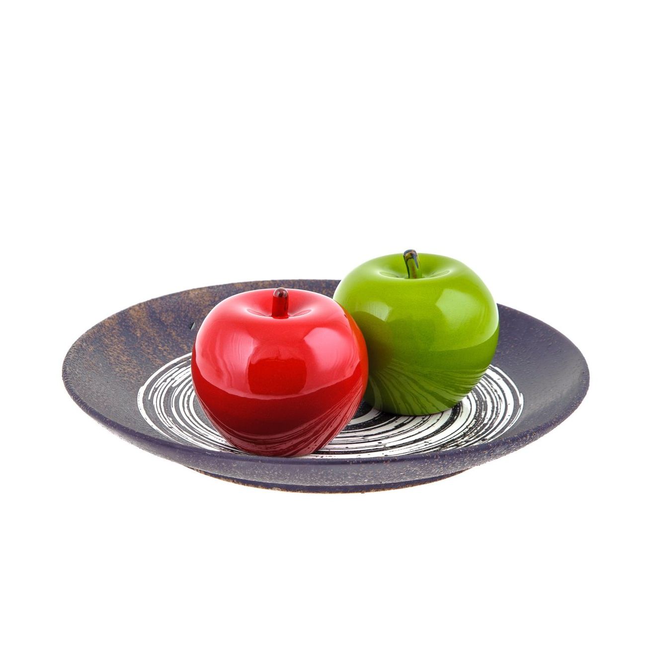 Green Apple Modern Handmade Ceramic Decor Ornament 3 9 10cm