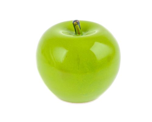 Green Apple - Modern Handmade Ceramic Decor Ornament - 3.9'' (10cm) 