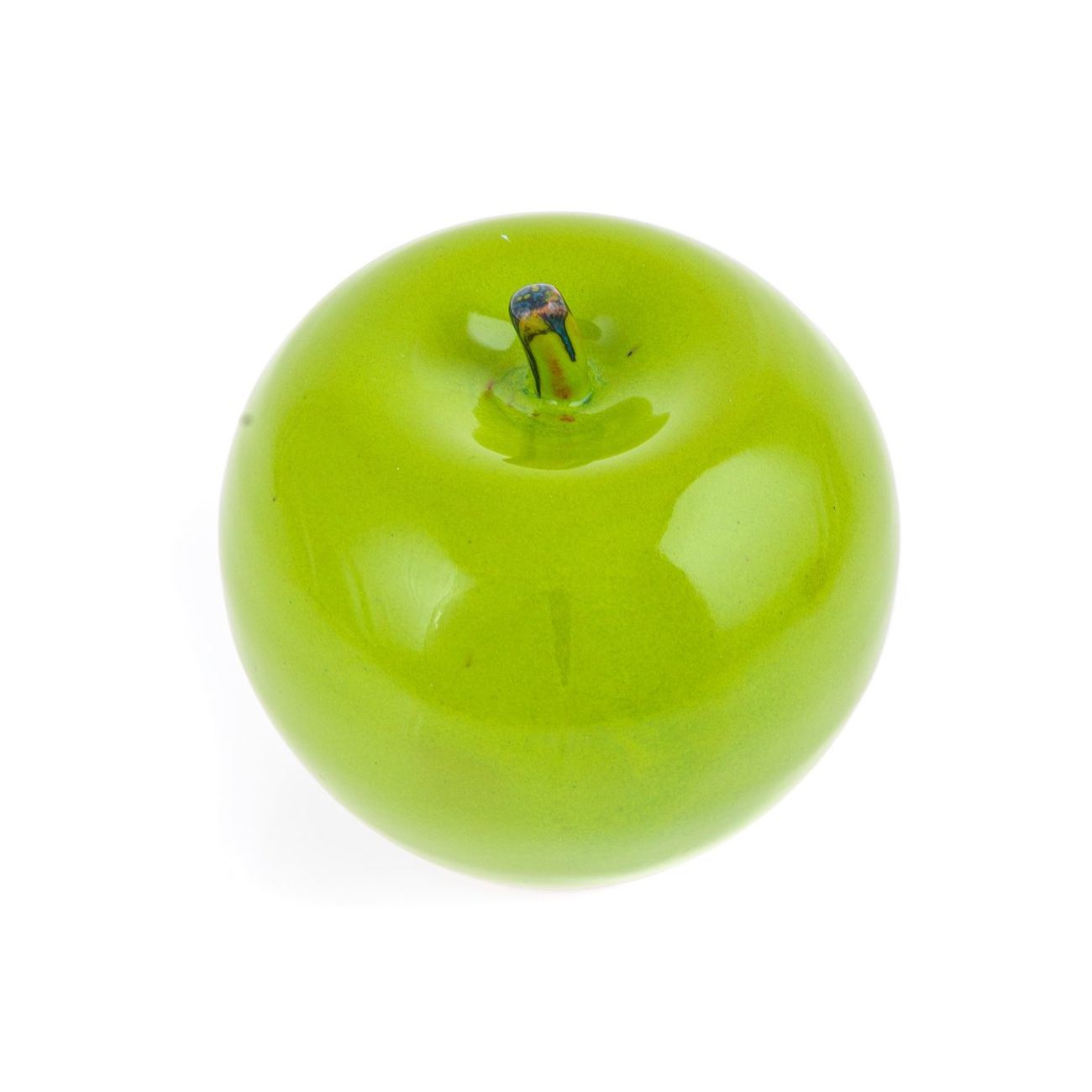 Green Apple Modern Handmade Ceramic Decor Ornament 3 9 10cm