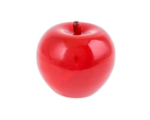 Red Apple - Modern Handmade Ceramic Decor Ornament - 3.9'' (10cm) 