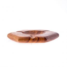 Olive Wood Ashtray, Hexagon Design