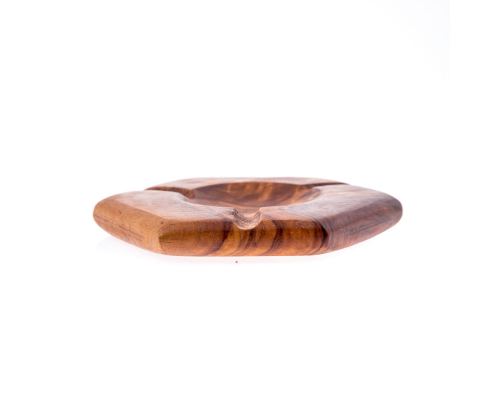 Olive Wood Ashtray, Hexagon Design