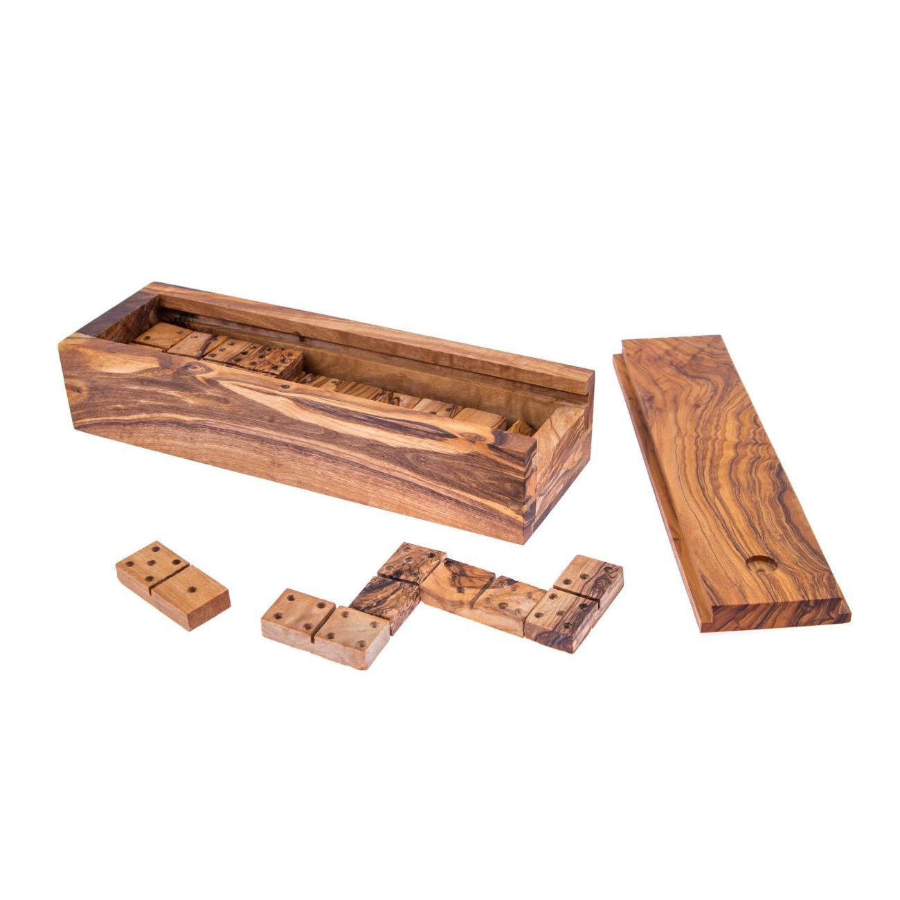 Olive Wood Dominoes Game Or Domino Game Set Handmade