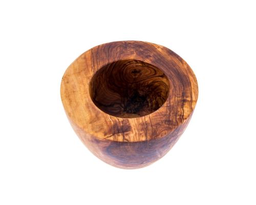 Olive Wood Mortar and Pestle or Crusher - Handmade Kitchen Tool - Classic Style - 5.5" (14cm)