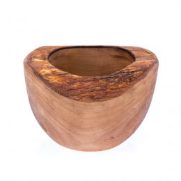 Olive Wood Mortar and Pestle or Crusher - Handmade Kitchen Tool - Rustic Style - 5.5" (14cm)