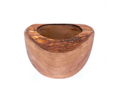 Olive Wood Mortar and Pestle or Crusher - Handmade Kitchen Tool - Rustic Style - 5.5" (14cm)