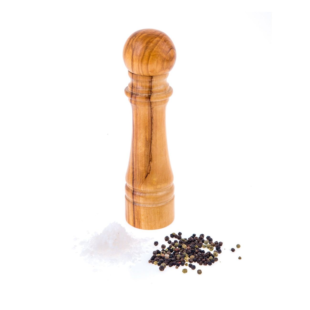 Olive Wood Salt Pepper mill or Pepper Grinder, Classic Style