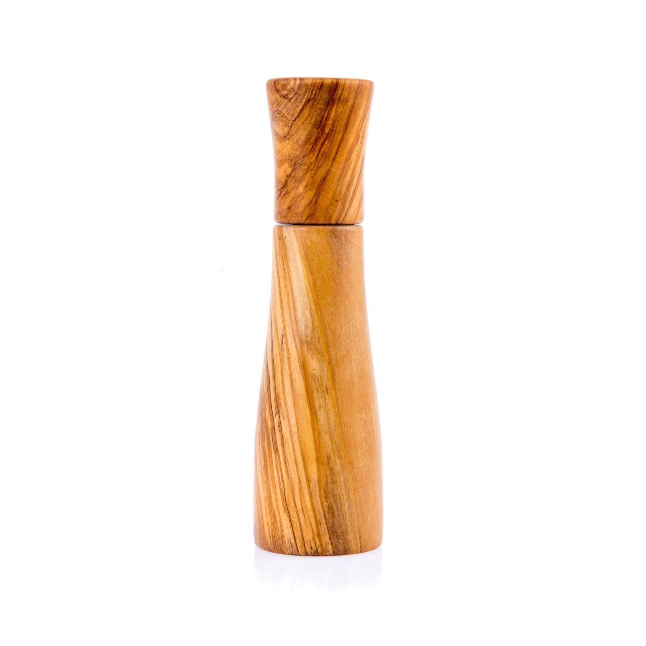 Olive Wood Salt Pepper mill or Pepper Grinder, Modern Style