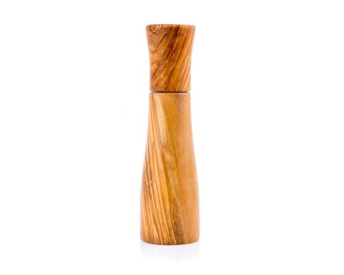 Olive Wood Salt - Pepper mill or Pepper Grinder, Modern Style