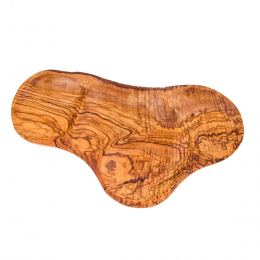 Olive Wood Serving Platter or Wooden Tray, 4 Compartment Sectional