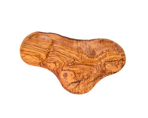 Olive Wood Serving Platter or Wooden Tray, 4 Compartment Sectional