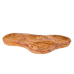 Olive Wood Serving Platter or Wooden Tray, 4 Compartment Sectional