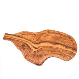 Olive Wood, Cutting Board - Handmade Wooden Chopping Board with Handle and Slot - Large 19.6'' (50cm)