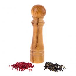 Set of 2 Olive Wood Salt and Pepper Mills or Salt and Pepper Grinders, Classic Style