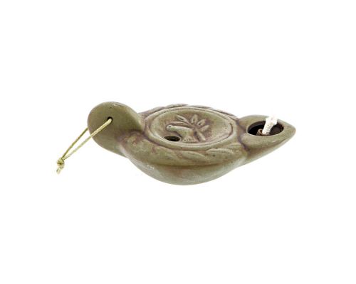 Set of Oil Lamps - Handmade Quality Ceramic, Ancient Greek Style Replicas, 1 Flame, Tabletop