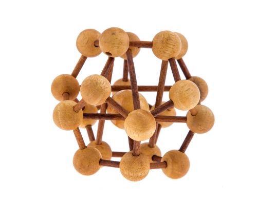 "Trellis" Game 3D Brain Teaser Game, Handmade Wooden Mind Puzzle