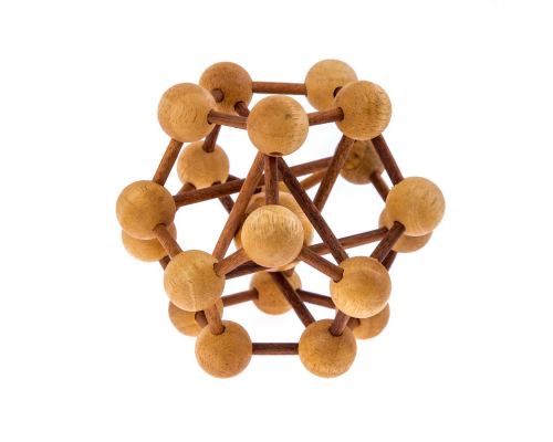 "Trellis" Game 3D Brain Teaser Game, Handmade Wooden Mind Puzzle