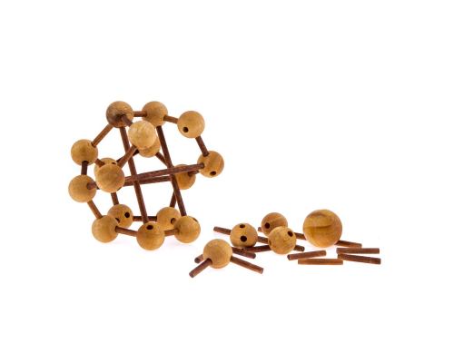 "Trellis" Game 3D Brain Teaser Game, Handmade Wooden Mind Puzzle