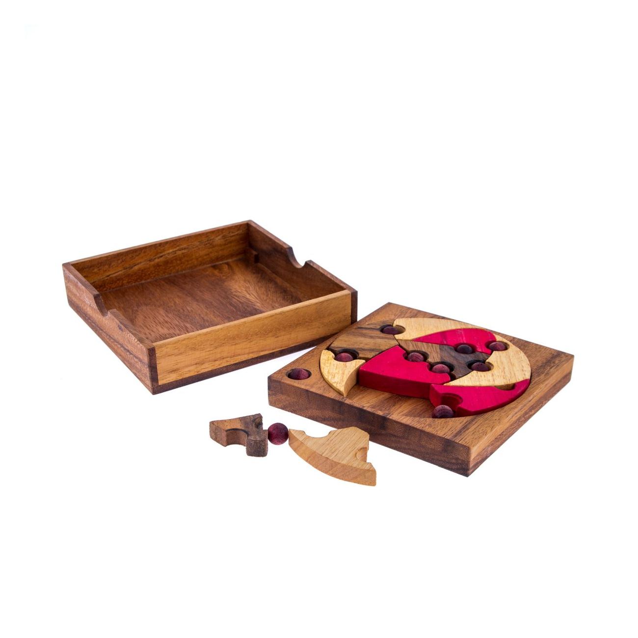Handmade wooden puzzle boxes clearance