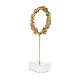 Laurel Wreath - Handmade Bronze Metal Table Ornament - 10'' (26cm)