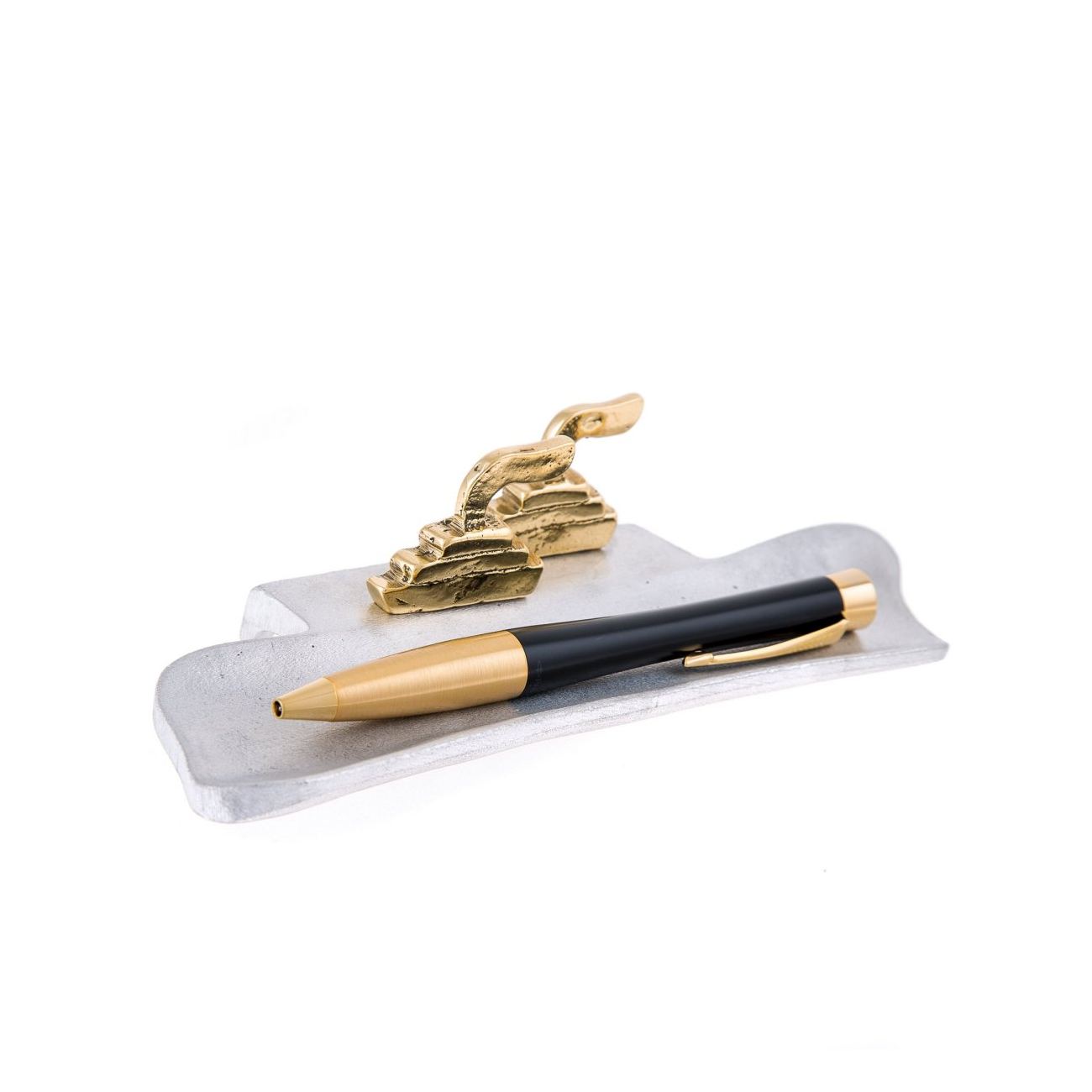 Pen Holder or Pencil Holder - Handmade Solid Metal Desk Accessory - 2 ...
