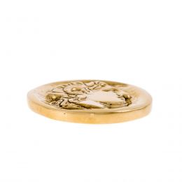 Paperweight (Presse Papier) - Handmade Solid Metal Desk Accessory - Alexander the Great Design, Gold