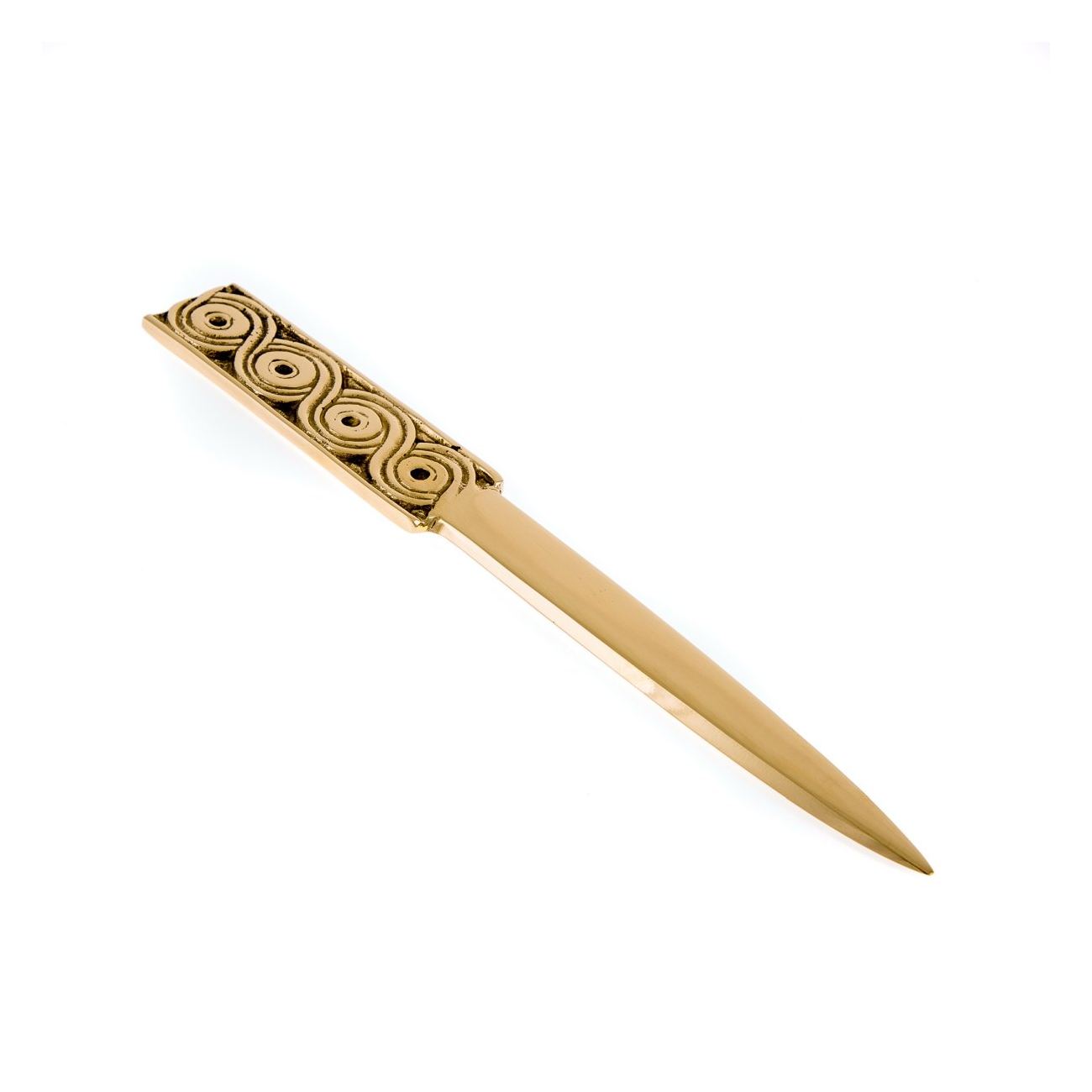 Letter Opener, "Archaic" Design Handmade Solid Bronze Desk Accessory