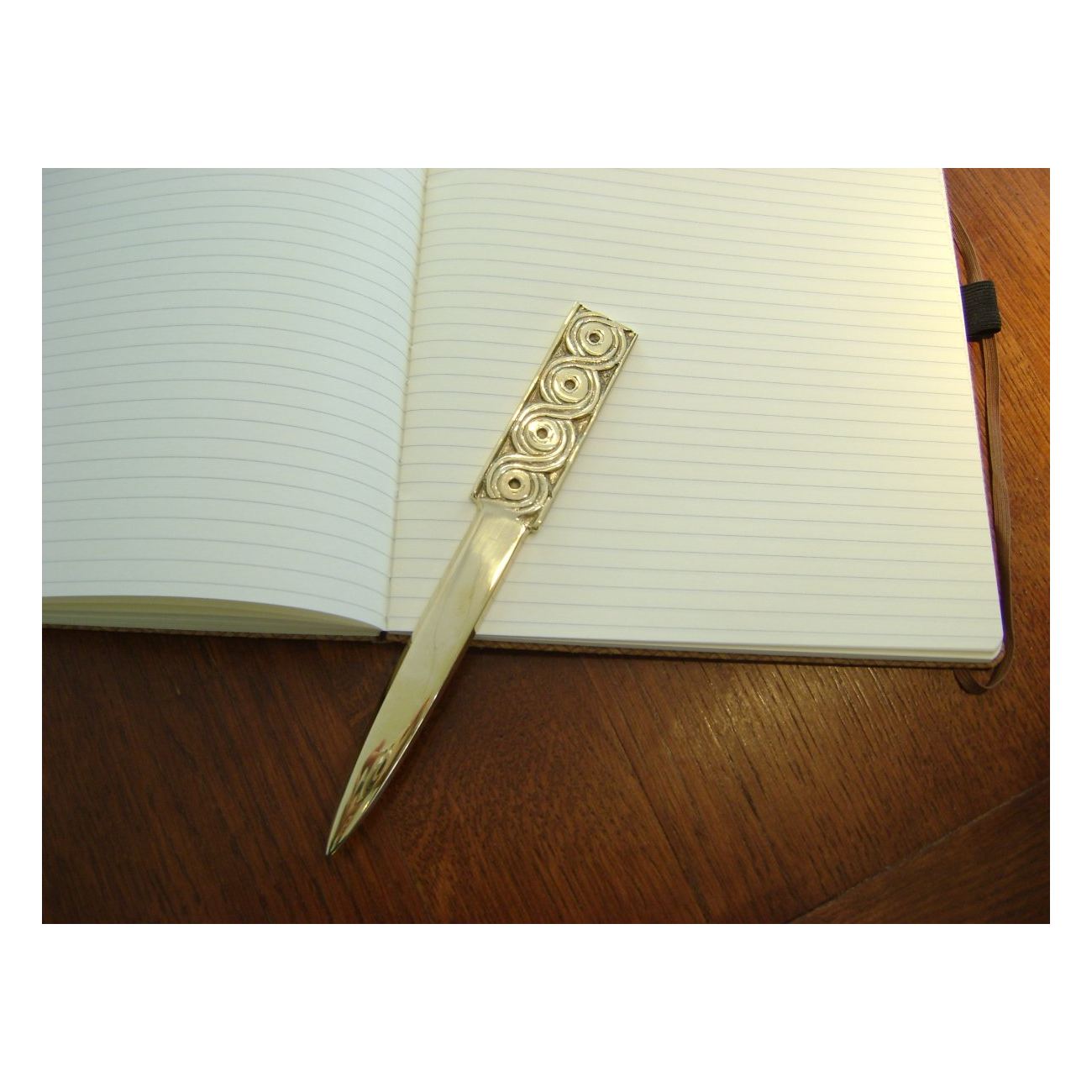 Letter Opener, "Archaic" Design Handmade Solid Bronze Desk Accessory