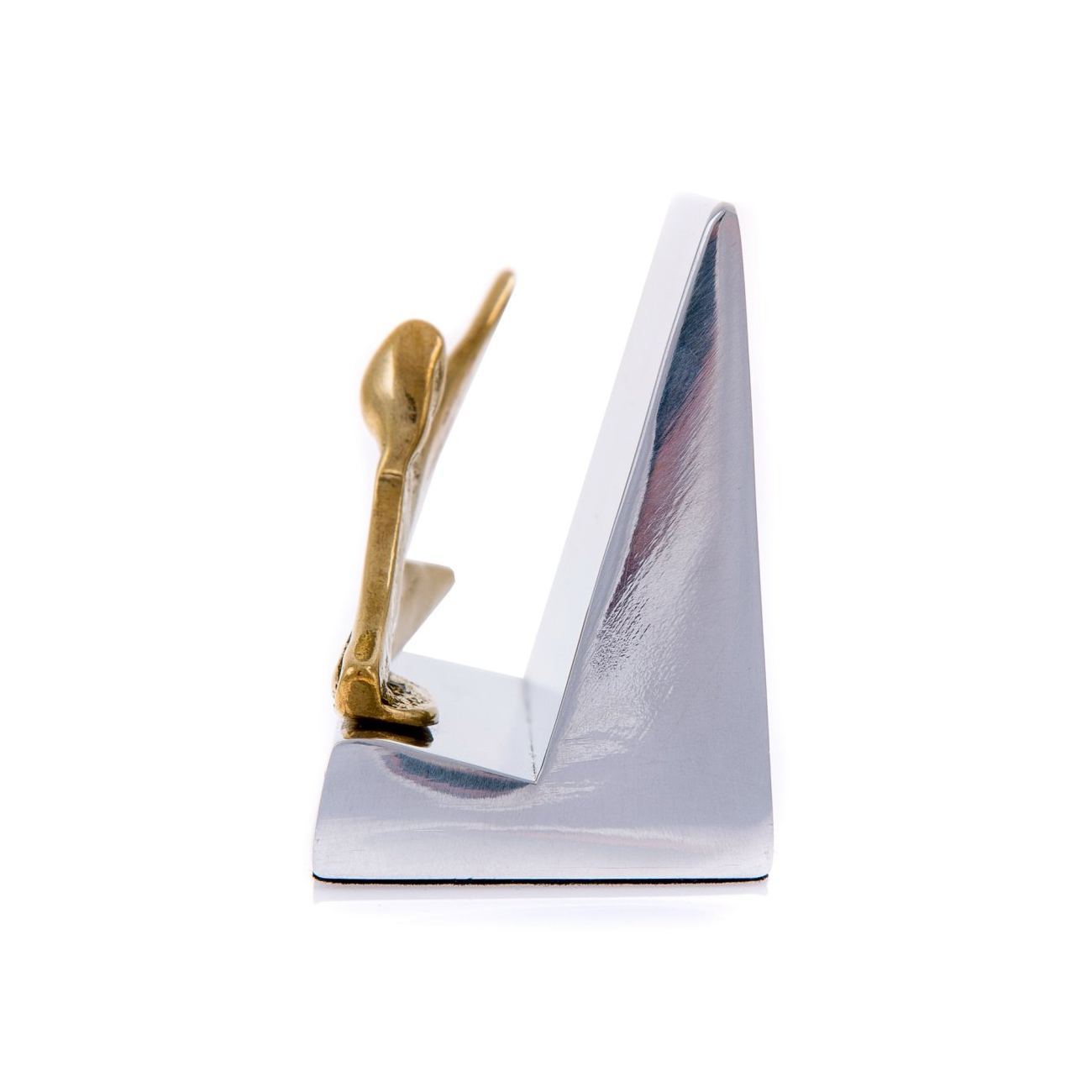 Business Card Holder - Handmade Solid Metal Desk Accessory  Handcrafted Ratan And Metal Business Card Holder main image 0