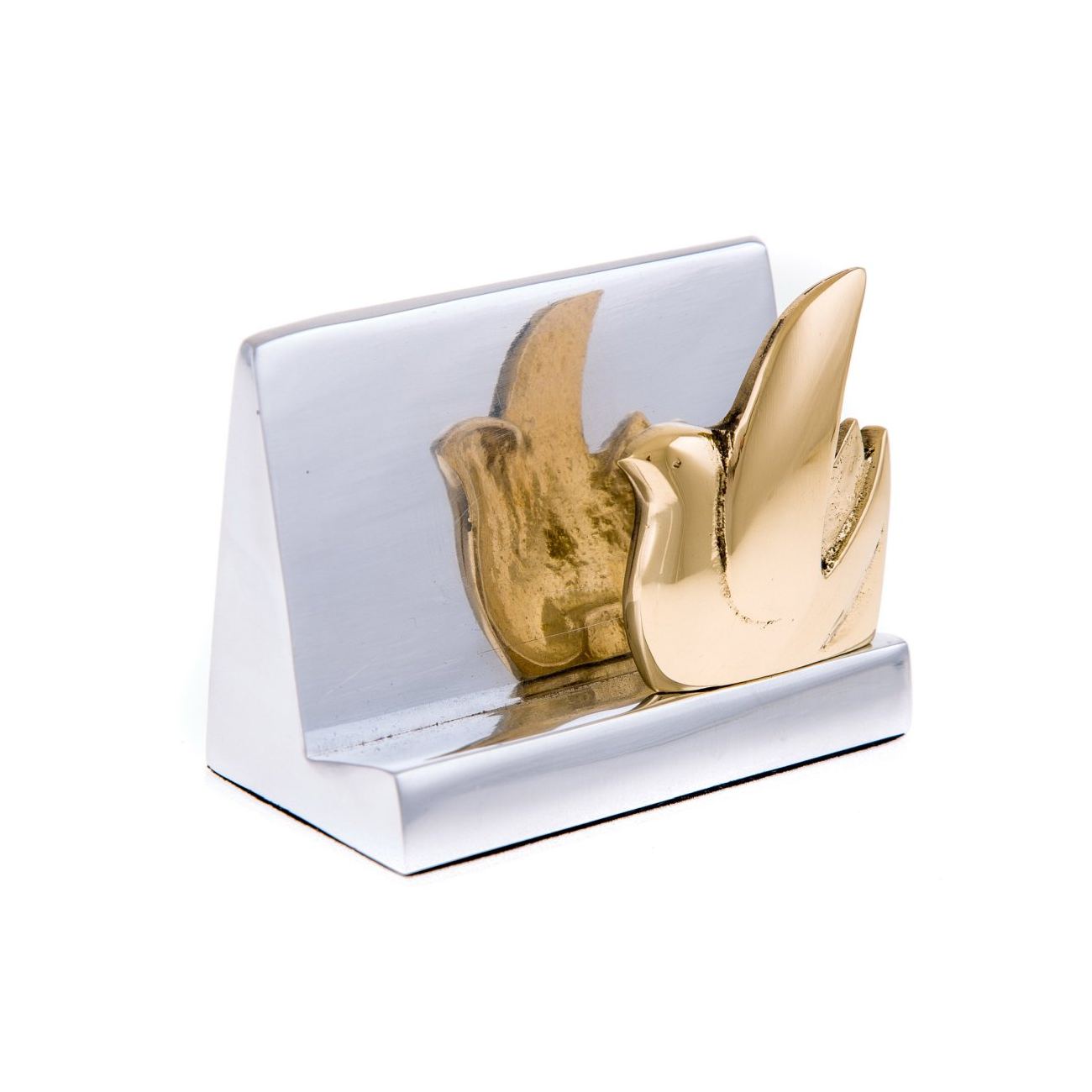 Desk Accessories Set of 2 Bird Design Handmade Solid Metal Letter Opener, Business Card