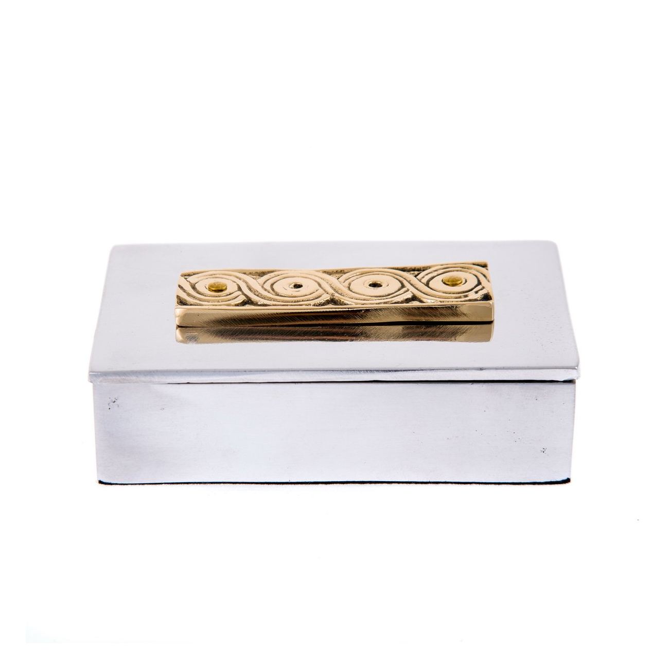 Desk Accessories Set Of 2 Archaic Design Handmade Solid Metal Desk Accessories Set Of 2 Archaic Design Handmade Solid Metal Decorative Storage Box Business Card Holder