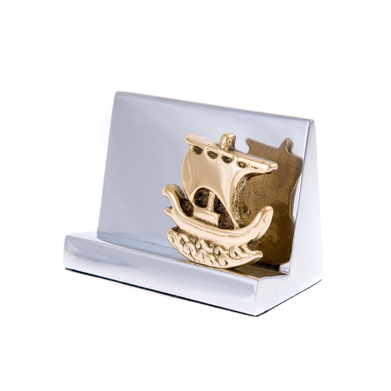 Desk Accessories Set Of 2 Archaic Ship Design Handmade Solid